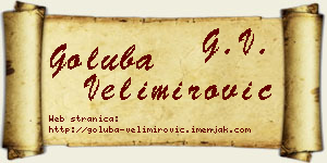 Goluba Velimirović vizit kartica